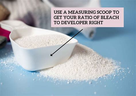Bleach and developer ratio - In most cases, you will need to follow a 1:1, 1:2, or 1:3 ratio (bleach to developer ratio). The 1:2 ratio is the standard measurement for bleaching curls – 1 part bleach and 2 parts developer. It will create a thick mixture that’s not too messy and relatively easy to apply evenly. If you’re not sure how much developer and bleach to use ...